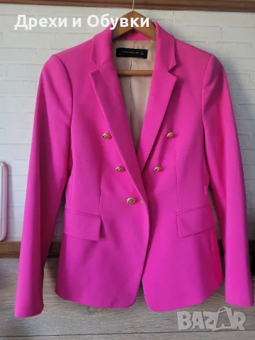 Розов блейзер сако Zara, снимка 7 - Сака - 56507861