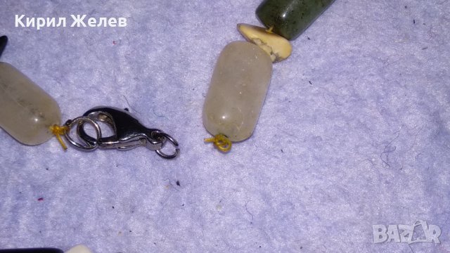 РАЗКОШНА ХЕНД-МЕЙД РЕТРО АРТ ОГЪРЛИЦА КОЛИЕ НАТУРАЛНИ ПОЛУСКЪПОЦЕННИ ЮВЕЛИРНО ШЛИФОВАНИ КАМЪНИ 34529, снимка 11 - Колиета, медальони, синджири - 39062154