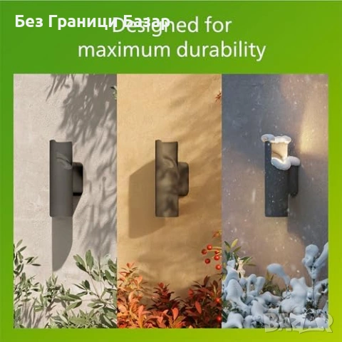 Нова Philips Fira LED градинска стенна лампа 2700K IP44 осветление дом двор, снимка 6 - Лед осветление - 54106107