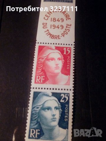 Франция 100 години от първата марка, снимка 6 - Филателия - 39462001