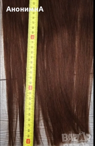 Естествена коса на клипс, снимка 4 - Аксесоари за коса - 51904489