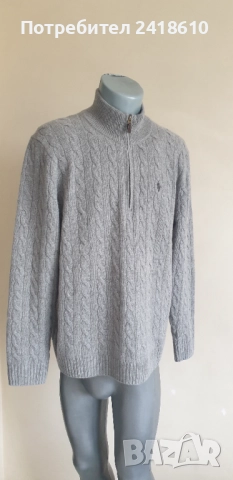 POLO Ralph Lauren Cable Wool / Cashmere Knit Mens Size L НОВО! ОРИГИНАЛ! Mъжки Пуловер, снимка 5 - Пуловери - 52041029