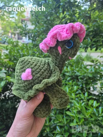 Ръчно Изплетена Костенурка "Амигуруми", снимка 4 - Плюшени играчки - 50131164