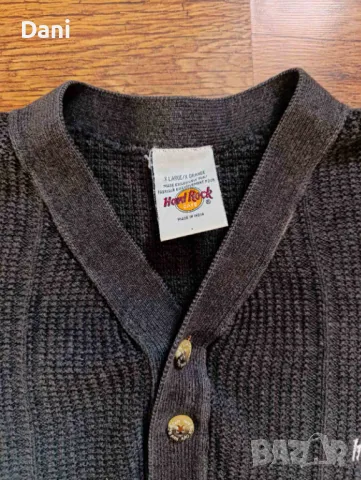 Vintage Hard Rock Cafe Philadelphia плетена блуза, снимка 3 - Блузи - 48489744