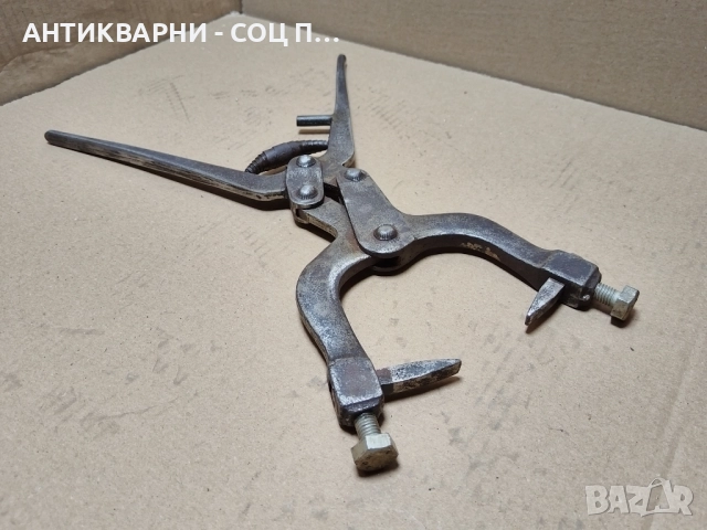 Старинни Ковани Клещи За Рязане На Плочки / 1,3 кг. , снимка 2 - Антикварни и старинни предмети - 52307516