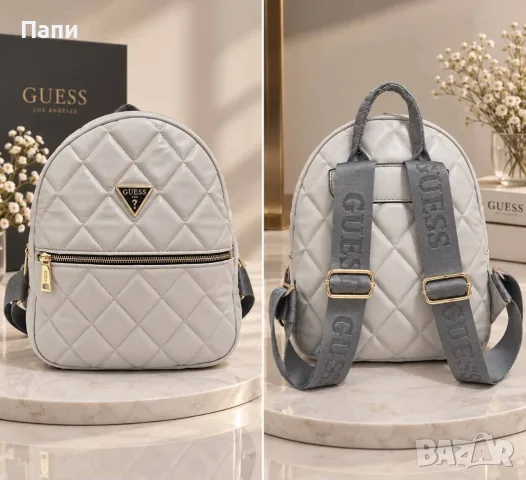 Дамска раница Guess в сиво