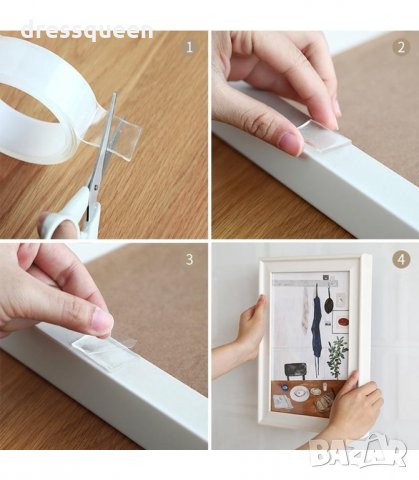 3093 ЗДРАВО ДВОЙНОЗАЛЕПВАЩА СЕ ЛЕНТА ЗА ЗАКРЕПВАНЕ И ФИКСИРАНЕ, снимка 7 - Други стоки за дома - 34248418