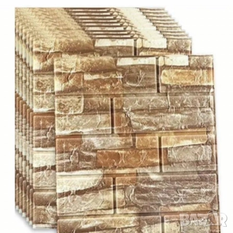 Декоративен 3D тухлен тапет за стени от PE пяна 77х70 см., снимка 7 - Други стоки за дома - 52013200