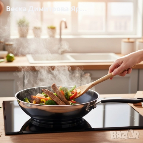 Универсален тиган - Tefal x Jamie Oliver, 28 см – когато вкусът и удобството са гарантирани, снимка 3 - Съдове за готвене - 51820572