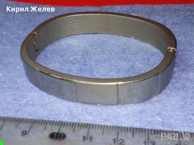 СТИЛНА СРЕБРИСТА ФЕШЪН АРТ ГРИВНА от НЕРЪЖДАЕМА БЛАГОРОДНА СТОМАНА 44155, снимка 10 - Гривни - 44756135