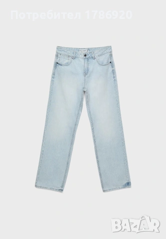 💙 Дамски дънки Stradivarius в baby blue - нови с етикет! 💙, снимка 6 - Дънки - 48797794