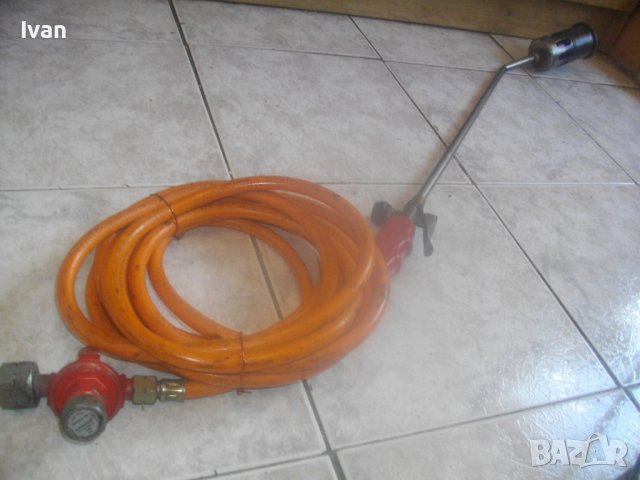 Газова Горелка 89 ROTHENBERGER-За Хидроизолации/Покриви-С Маркуч 5 м и Редуцир Вентил-Оригинални-Отл, снимка 7 - Други инструменти - 42121837