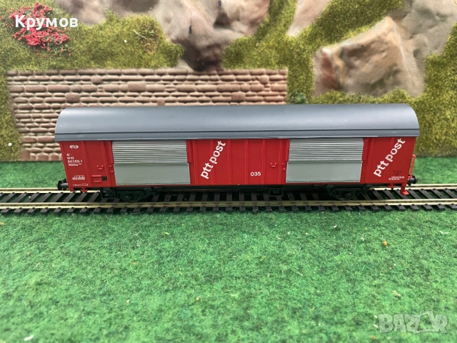 Вагон товарен хладилен 2-осен Роко HO 1:87 влак ЖП модел, снимка 2 - Колекции - 54009781