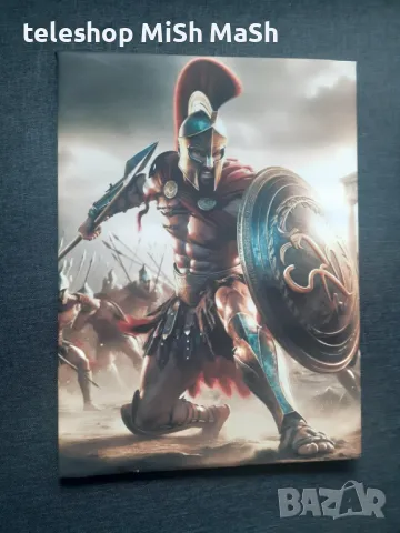 Нова картина платно на дървена рамка със Спартански войн