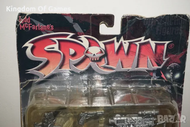 Рядка Фигура 1998 McFarlane Spawn IV Unmasked Series 12 Action Figure With 5 Weapons NEW SEALED, снимка 2 - Колекции - 56241982