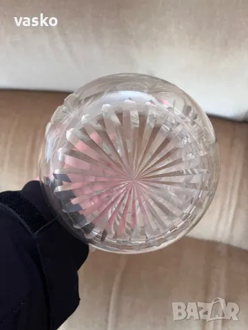 Кристална Кана-голяма,стара, снимка 5 - Чаши - 49231359