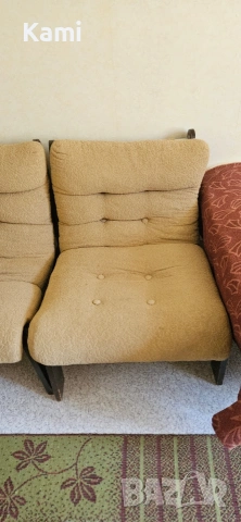 Два ниски фотьойла, снимка 4 - Дивани и мека мебел - 54321802