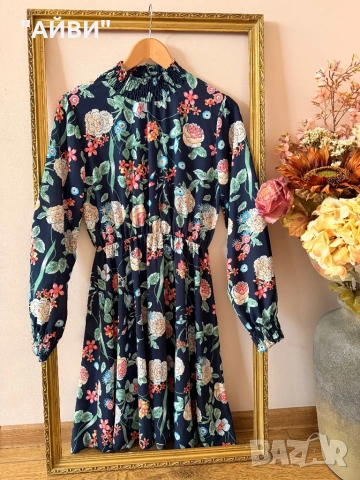 Дамска маркова цветна рокля, снимка 8 - Рокли - 53404449