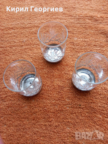 Красиви кристални чаши , снимка 2 - Чаши - 36399020