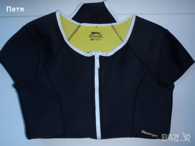 Дамски неопренов бански костюм Slazenger Zip Short Sleeve Swimsuit Ladies, снимка 7 - Водни спортове - 31465321