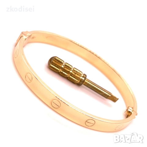 Златна дамска гривна Cartier 8,01гр. 14кр. проба:585 модел:34438-3, снимка 2 - Гривни - 51983340