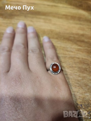 Стар сребърен пръстен (23), снимка 4 - Пръстени - 37745194