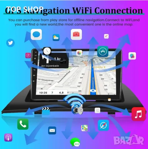 Мултимедия за BMW X3 E83 2004-2012 9",2+64G,Android 13,Bluetooth,Wi-Fi, снимка 5 - Аксесоари и консумативи - 48930346
