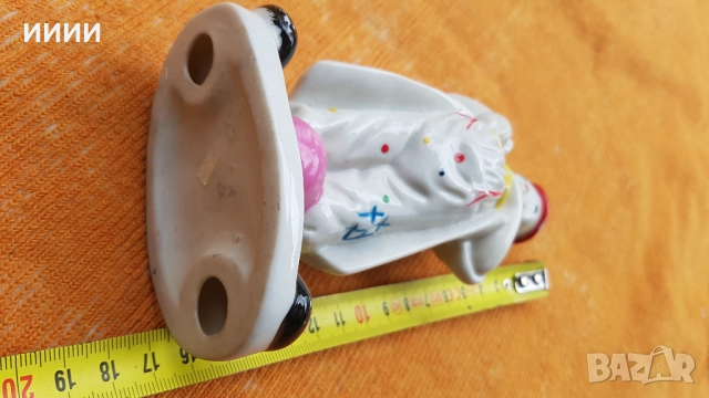 Порцеланова статуетка фигурка клоун, снимка 3 - Антикварни и старинни предмети - 51891629