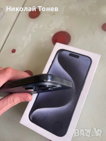 iPhone 15 Pro Blue Titanium 128GB, снимка 5 - Apple iPhone - 52462572