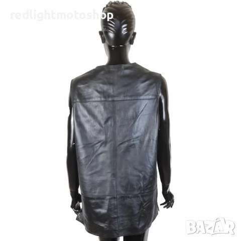 📌 5282 Дамски кожен елек | КАТО НОВ | Размер 44 | 70 лв., снимка 2 - Аксесоари и консумативи - 50889246