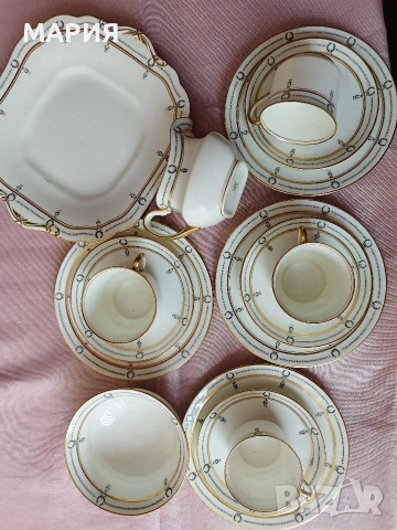 Aynsley 1905г костен сервиз , снимка 2 - Антикварни и старинни предмети - 53923310