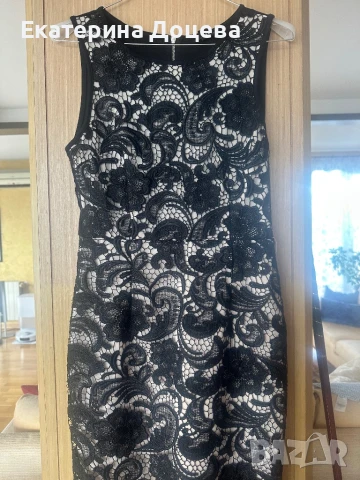 Рокля с черна дантела, снимка 5 - Рокли - 51186555