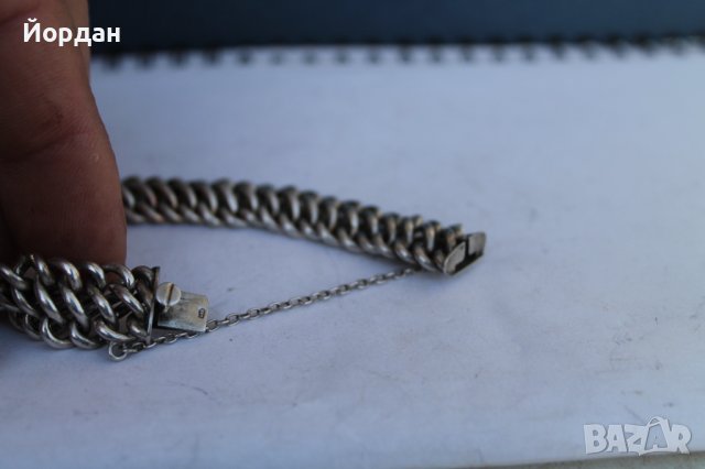 Стара сребърна дамска гривна, снимка 8 - Антикварни и старинни предмети - 38990253