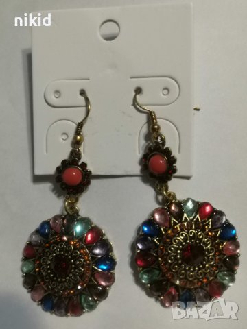 кръгли хит дамски обеци с мъниста dolce&gabbana реплика