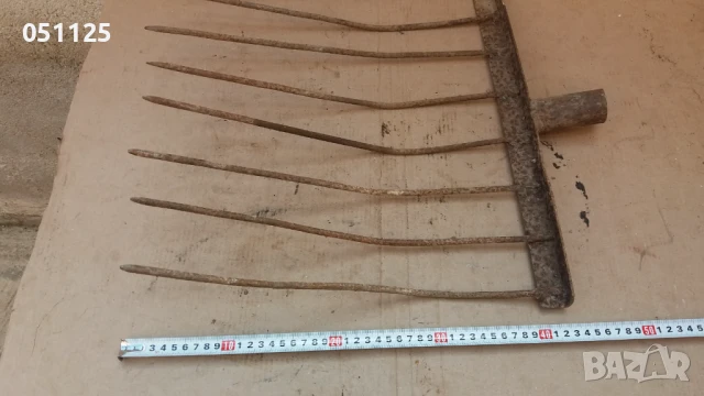 стара голяма вила за сено , снимка 3 - Антикварни и старинни предмети - 50596377