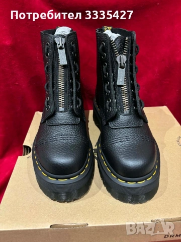 Боти Dr. Martens Black Sinclair Milled Nappa Leather