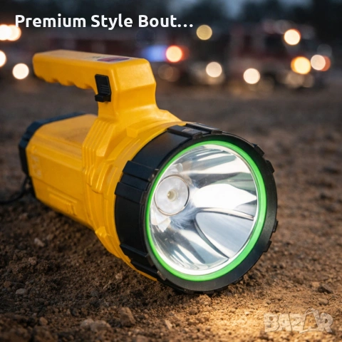 Акумулаторен водоустойчив фенер - прожектор GF-599, снимка 4 - Други стоки за дома - 53891881