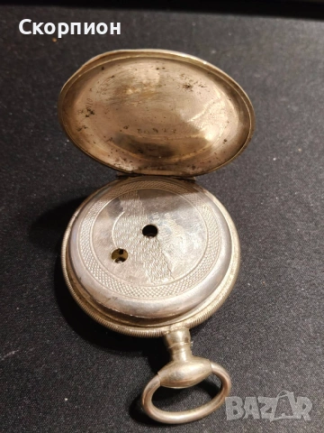 Швейцарски джобен часовник с посребрени капаци 1905г. - 10 РУБИНА , снимка 7 - Джобни - 50777361