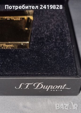 Запалка S.T.Dupont Ligne 2 със златно покритие., снимка 4 - Запалки - 38404351