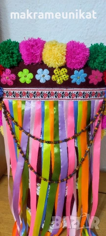 Кукерска маска, гугла, ръчна изработка, капашон,Новодел, Сурва, Кукерландия, снимка 5 - Колекции - 42880006