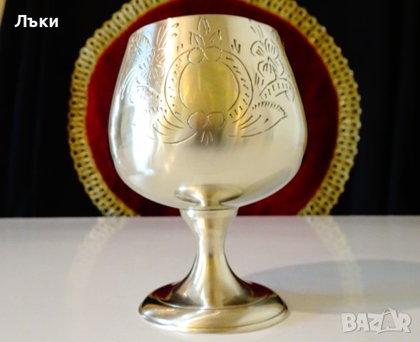 Чаша за вино,бокал от бронз,барок. , снимка 1 - Антикварни и старинни предмети - 42752540