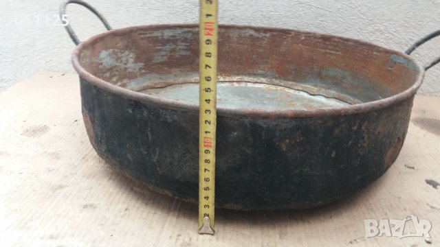 стара масивна кована тава за лютеница, агнета и др. , снимка 12 - Антикварни и старинни предмети - 38015279