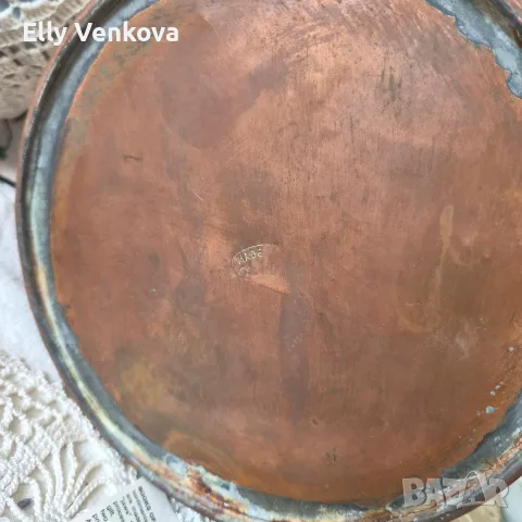 Винтидж меден съд за дърва или въглища, снимка 4 - Антикварни и старинни предмети - 56080277
