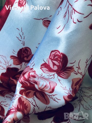 Красив шал “рози”,50/50см