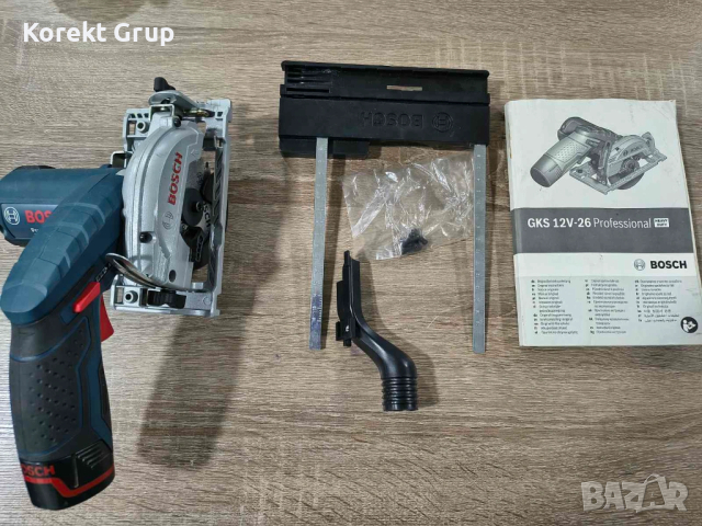 Акумулаторен ръчен циркуляр BOSCH GKS 12V-26 solo, снимка 4 - Други инструменти - 53954682