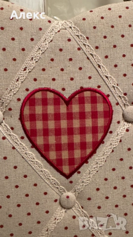 Голямо, качествено мемо пано– сърце, 43см/ 40см, снимка 2 - Декорация за дома - 53330232