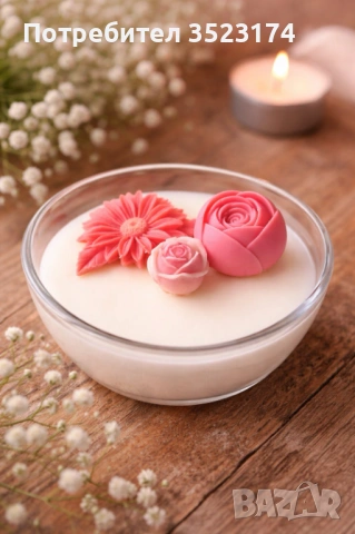 Луксозни ръчно изработени свещи – уникален подарък и декорация, снимка 4 - Арт сувенири - 54077885