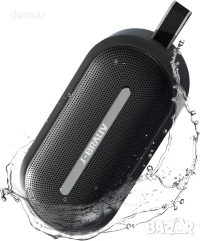 J-BRAUV Bluetooth високоговорител, преносим с 25W стерео звук, Bluetooth 5.3, вграден микрофон