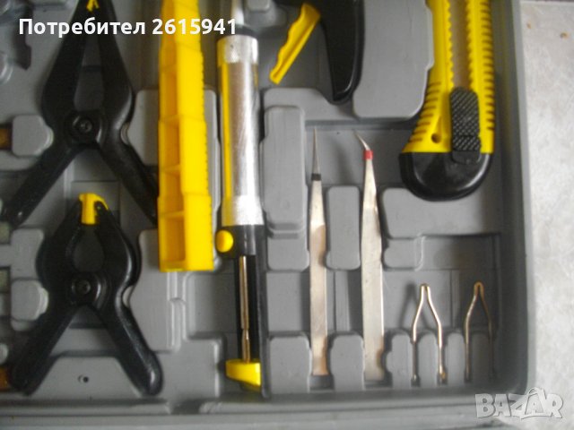 Нов 20 Части Немски Комплект Инструменти/Поялник/Пистолет Силикон-ТСМ/180W-Parkside-Ел.Поялник-Герм., снимка 8 - Поялници и запояване - 40654223