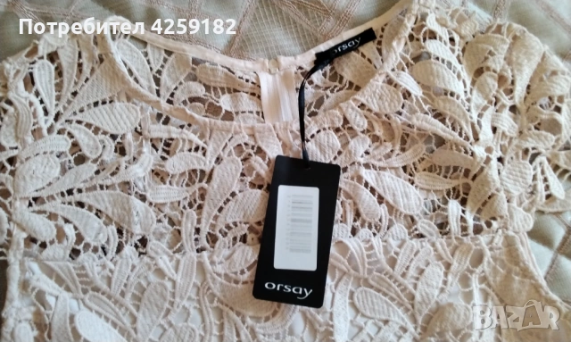 Стилна рокля в цвят пепел от рози, Нова!, снимка 6 - Рокли - 54123871